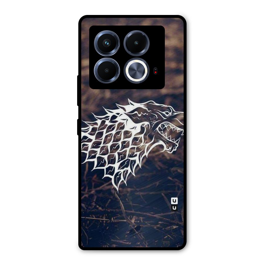 Wolf In White Metal Back Case for Infinix Note 40 5G