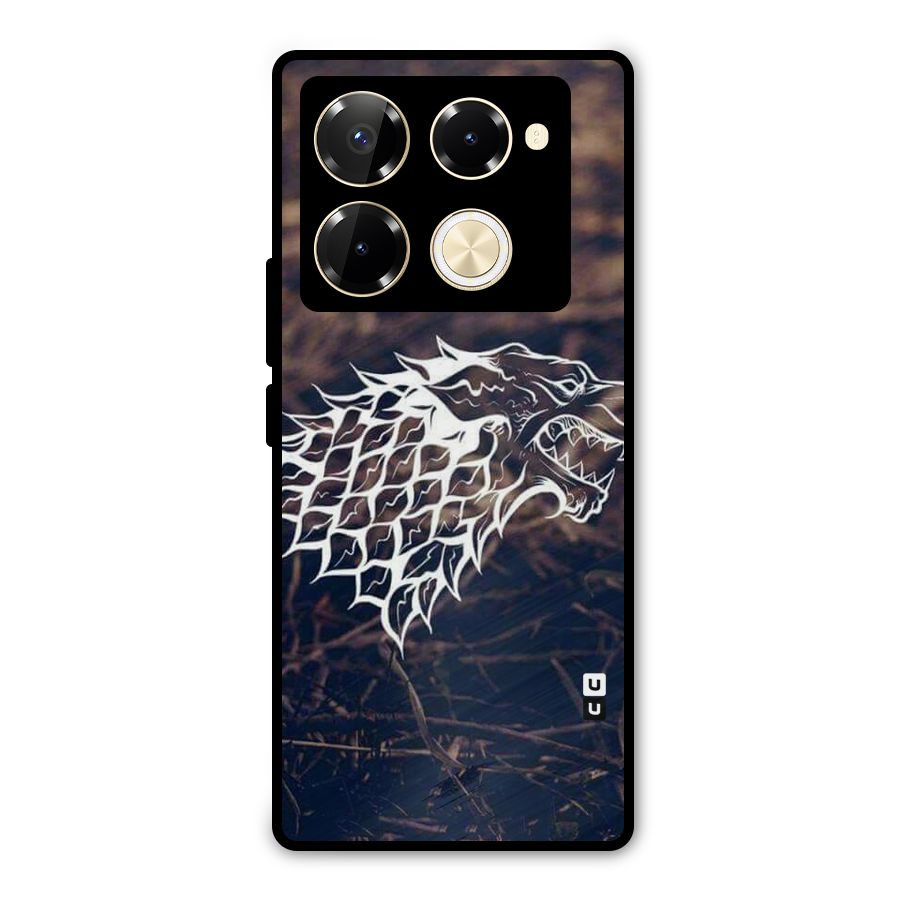 Wolf In White Metal Back Case for Infinix Note 40 Pro Plus