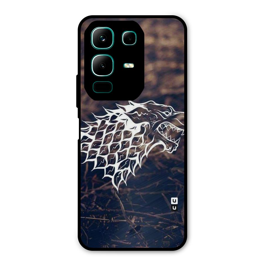Wolf In White Metal Back Case for Infinix Note 50x