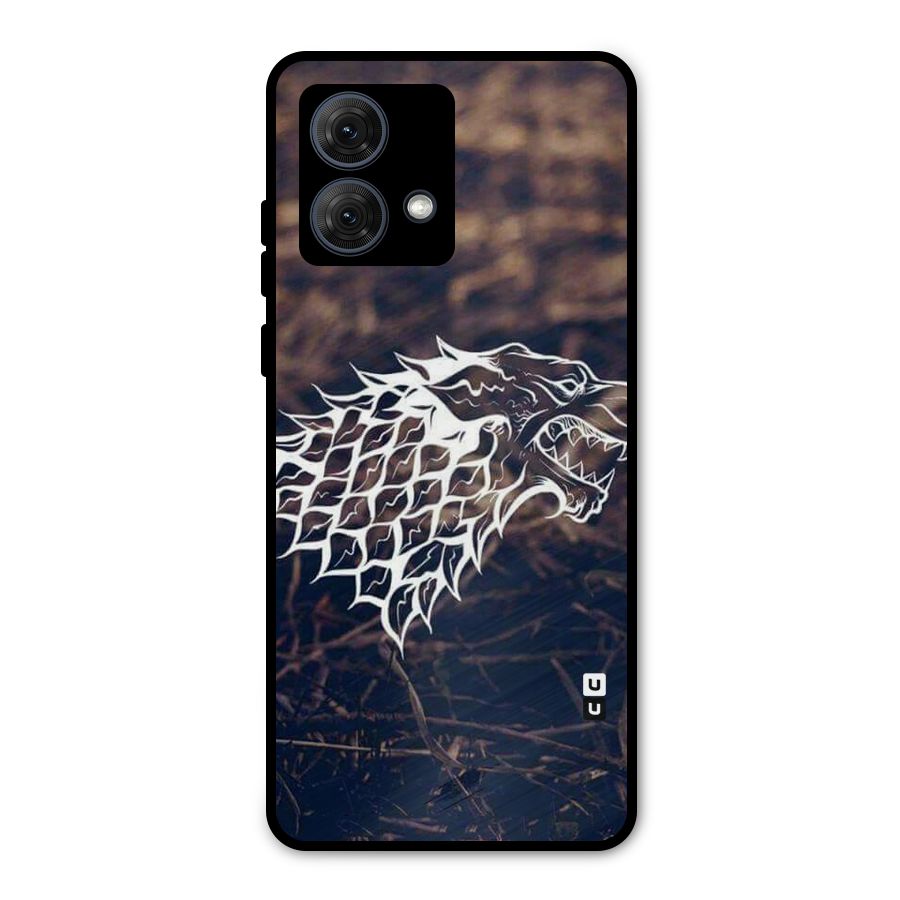 Wolf In White Metal Back Case for Moto G84