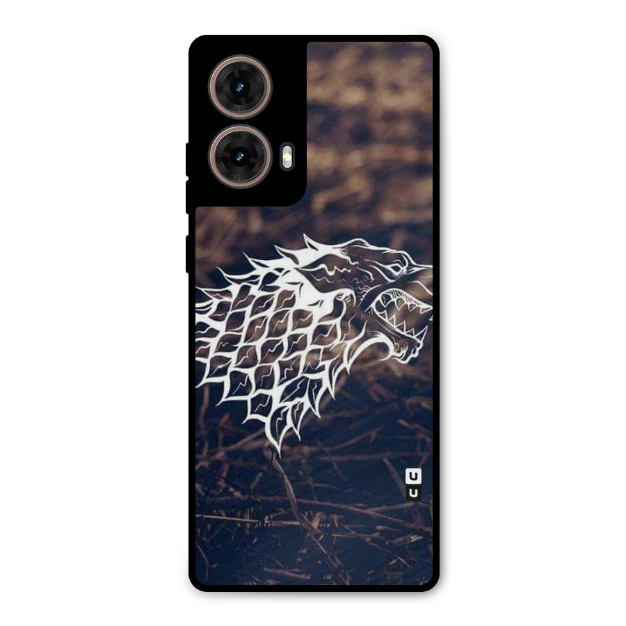 Wolf In White Metal Back Case for Moto G85