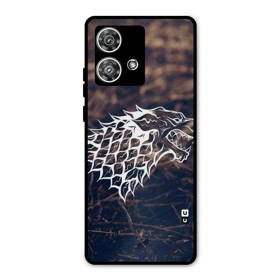 Wolf In White Metal Back Case for Motorola Edge 40 Neo