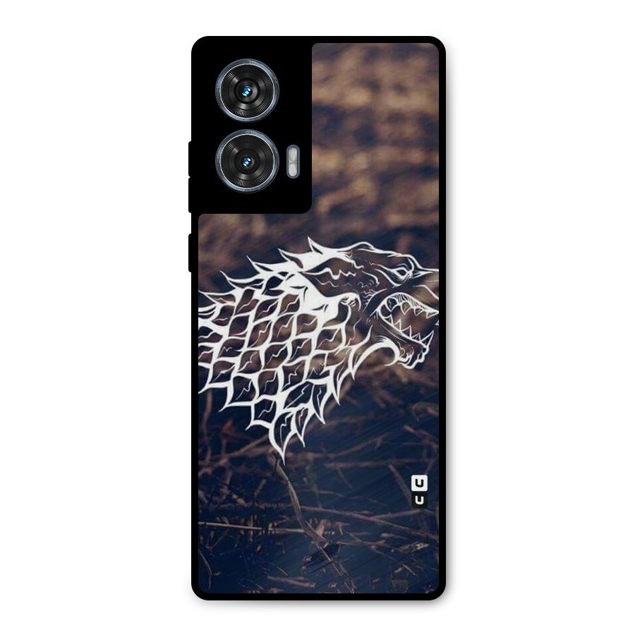 Wolf In White Metal Back Case for Motorola Edge 50 Fusion