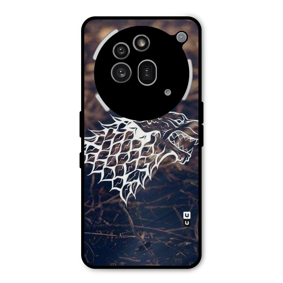 Wolf In White Metal Back Case for Nothing Phone 3a Pro