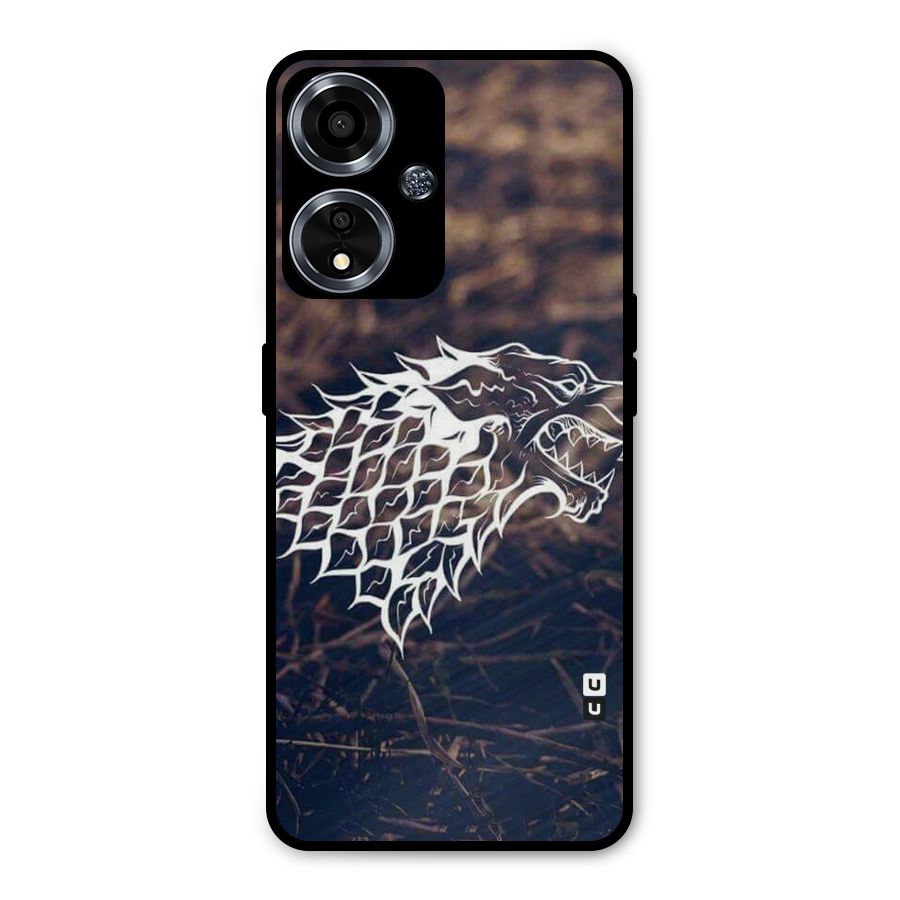 Wolf In White Metal Back Case for Oppo A59