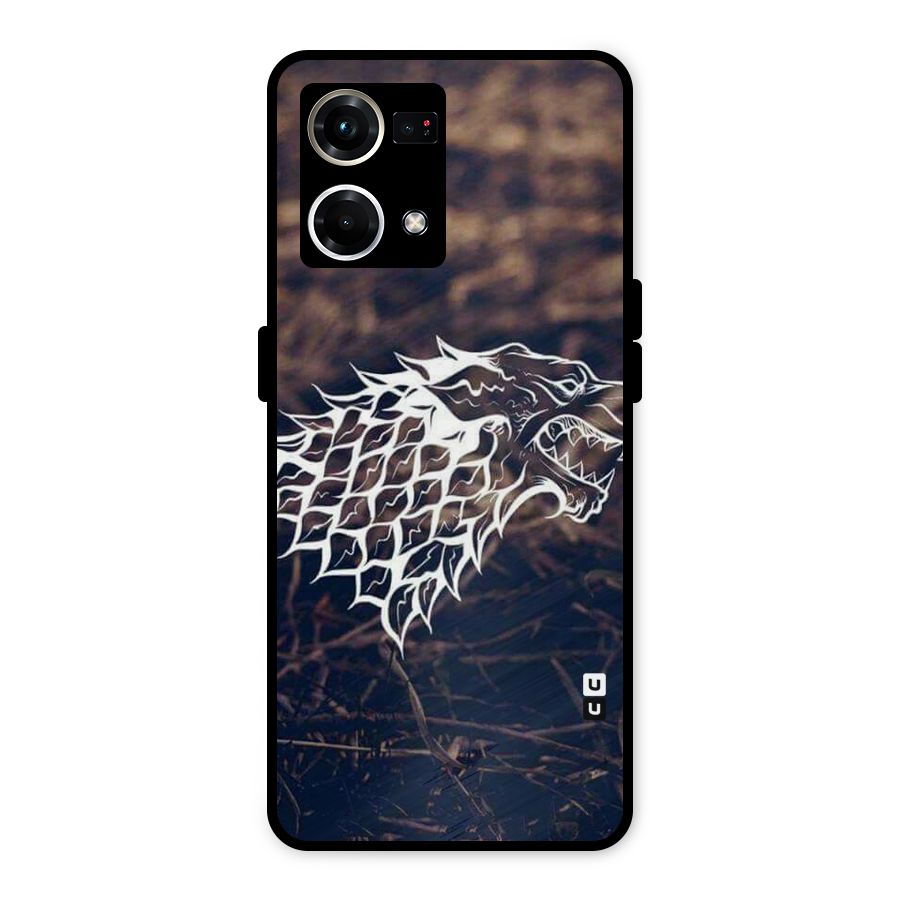Wolf In White Metal Back Case for Oppo F21s Pro 4G