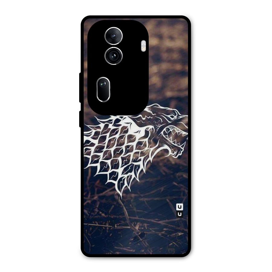 Wolf In White Metal Back Case for Oppo Reno11 Pro 5G