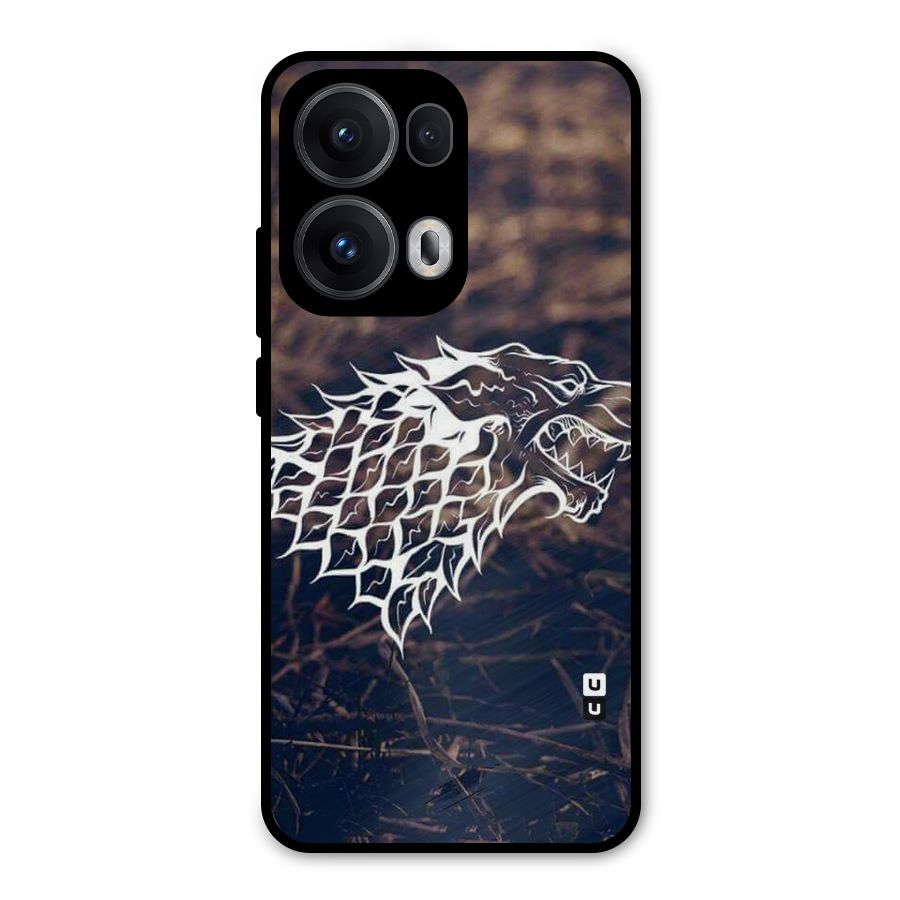 Wolf In White Metal Back Case for Oppo Reno13 Pro