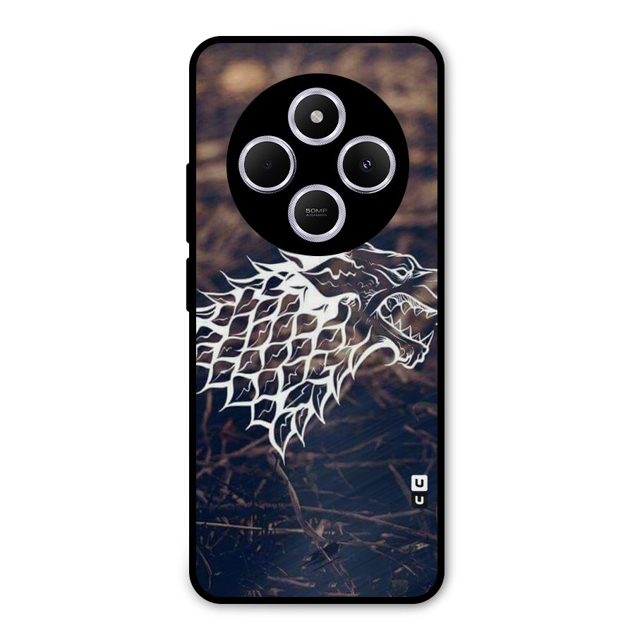 Wolf In White Metal Back Case for Poco M7