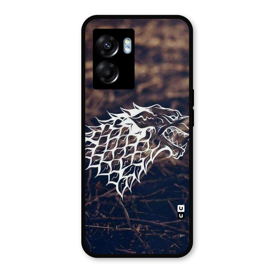 Wolf In White Metal Back Case for Realme Narzo 50 5G