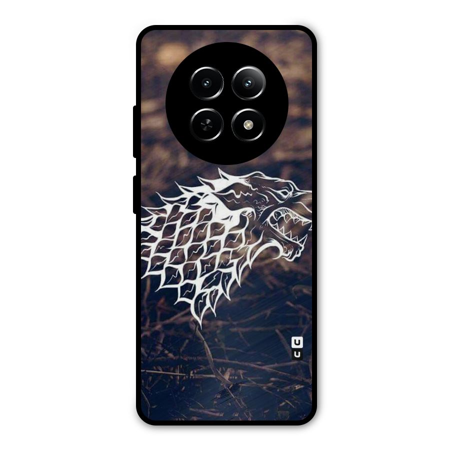 Wolf In White Metal Back Case for Realme Narzo 70x 5G