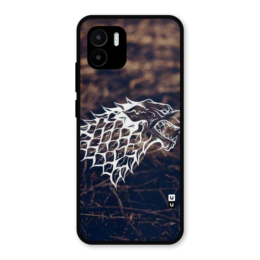 Wolf In White Metal Back Case for Redmi A2