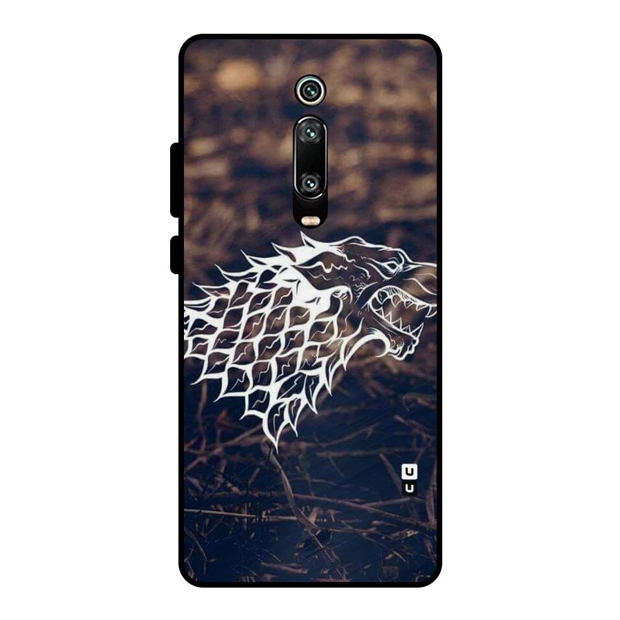 Wolf In White Metal Back Case for Redmi K20