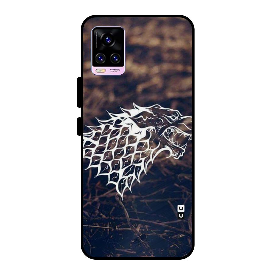 Wolf In White Metal Back Case for Vivo V20 Pro