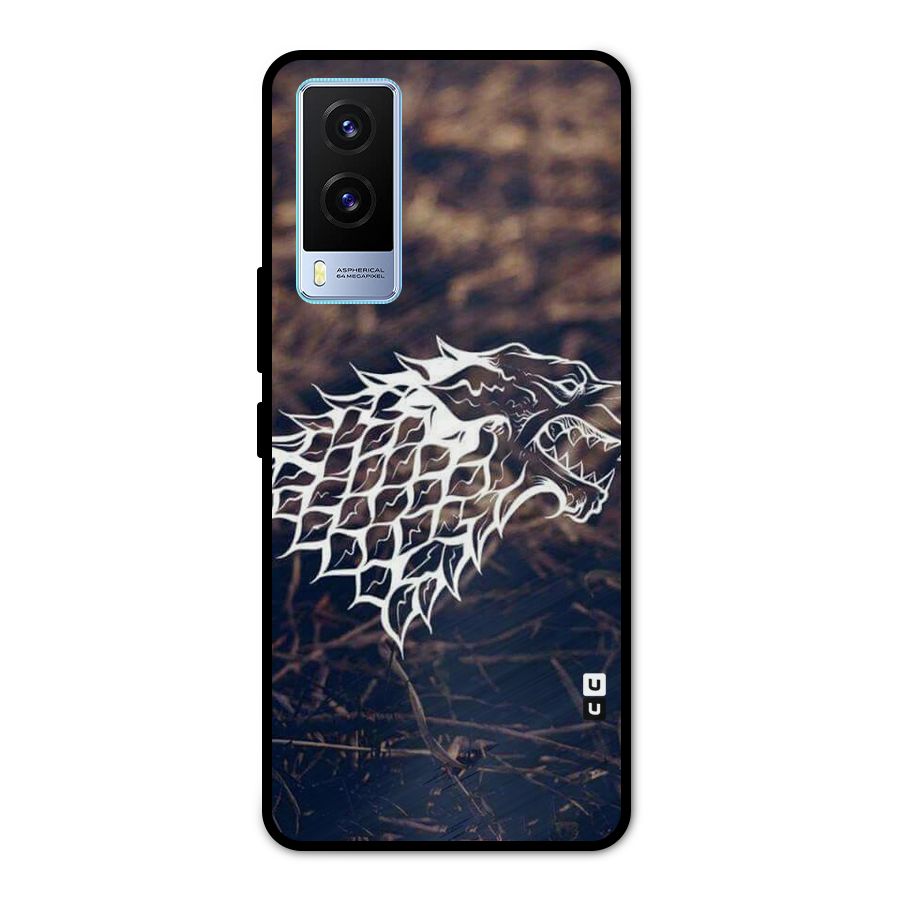 Wolf In White Metal Back Case for Vivo V21e 5G