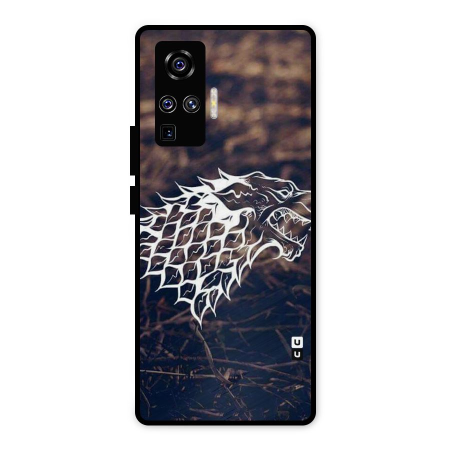 Wolf In White Metal Back Case for Vivo X50 Pro
