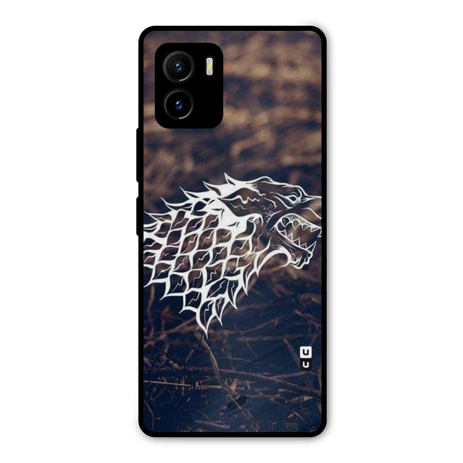 Wolf In White Metal Back Case for Vivo Y15s