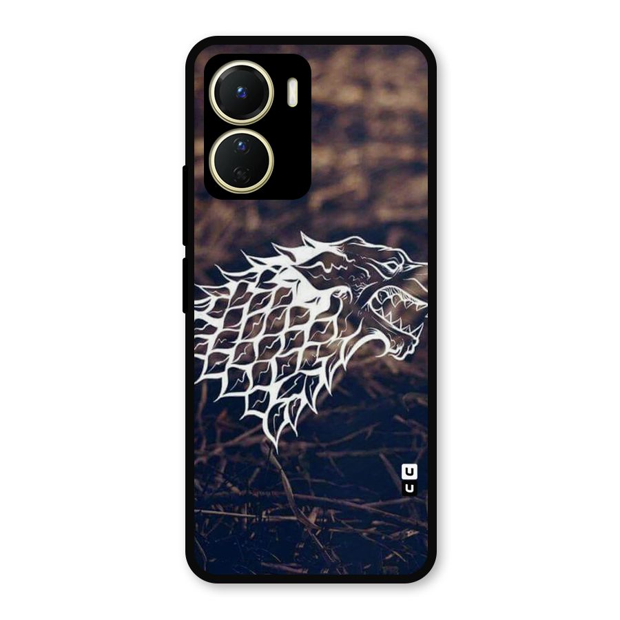 Wolf In White Metal Back Case for Vivo Y16