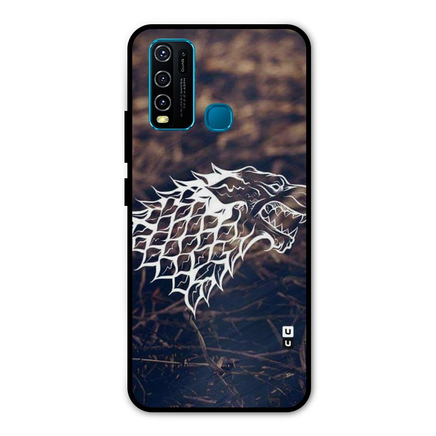 Wolf In White Metal Back Case for Vivo Y50