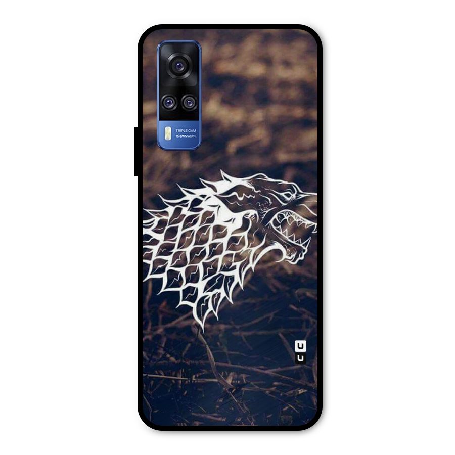 Wolf In White Metal Back Case for Vivo Y51A