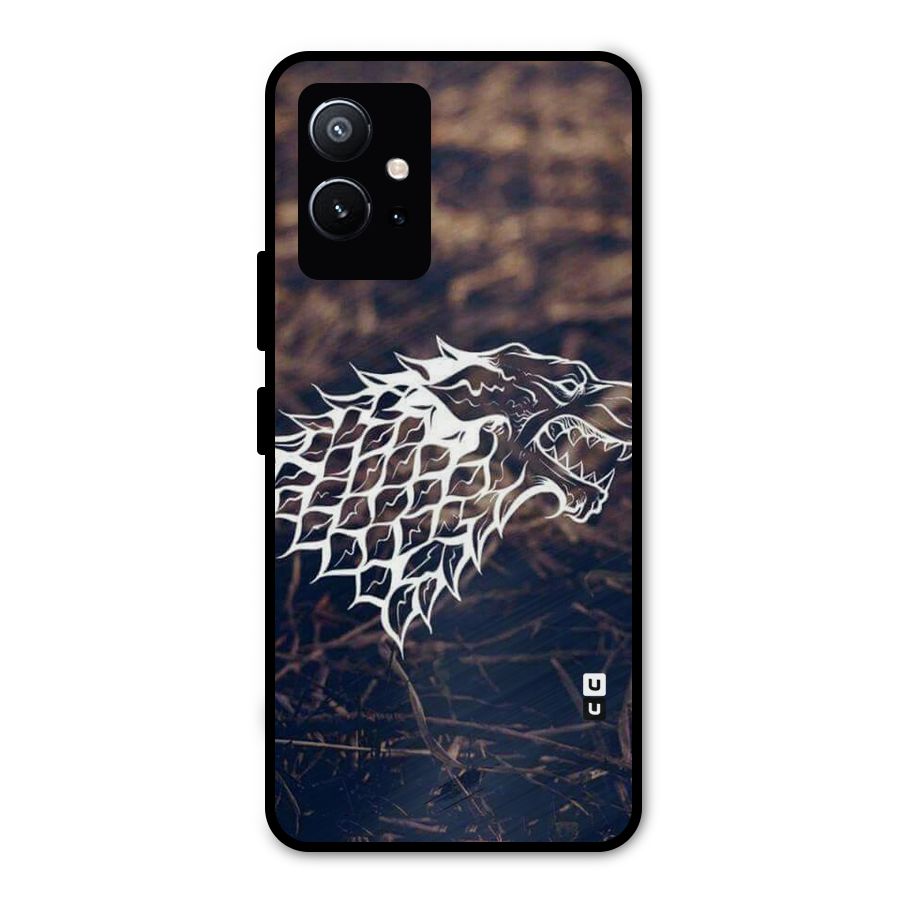 Wolf In White Metal Back Case for Vivo Y75 5G