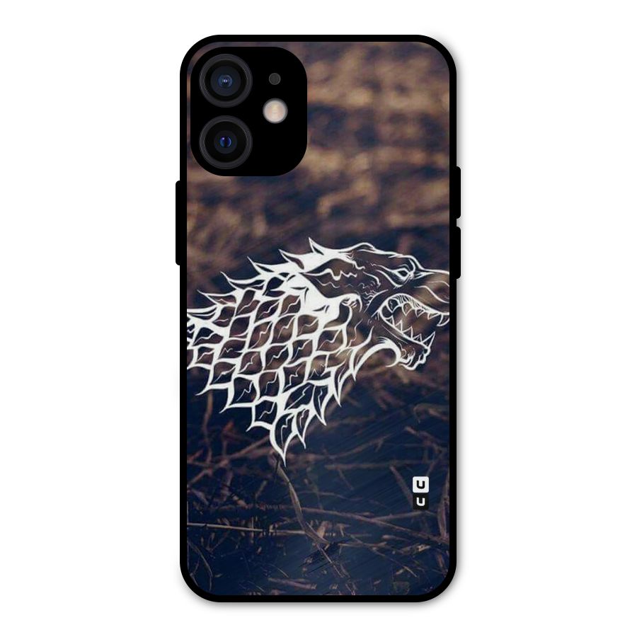 Wolf In White Metal Back Case for iPhone 12 Mini