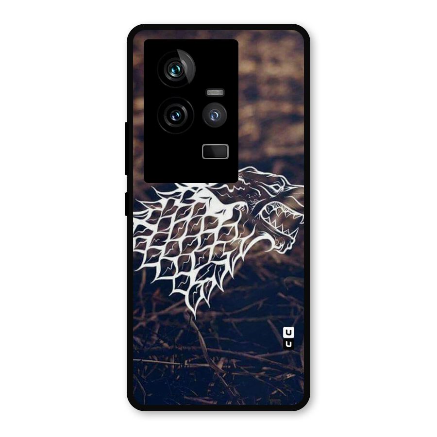 Wolf In White Metal Back Case for iQOO 11 5G