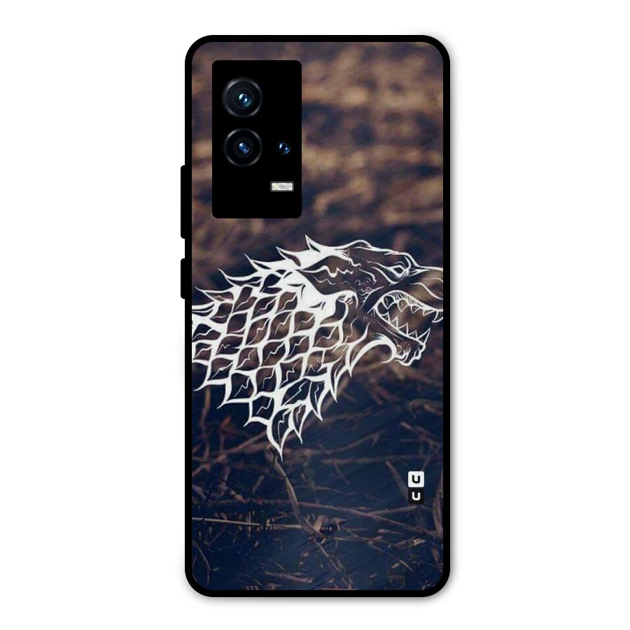 Wolf In White Metal Back Case for iQOO 9 5G