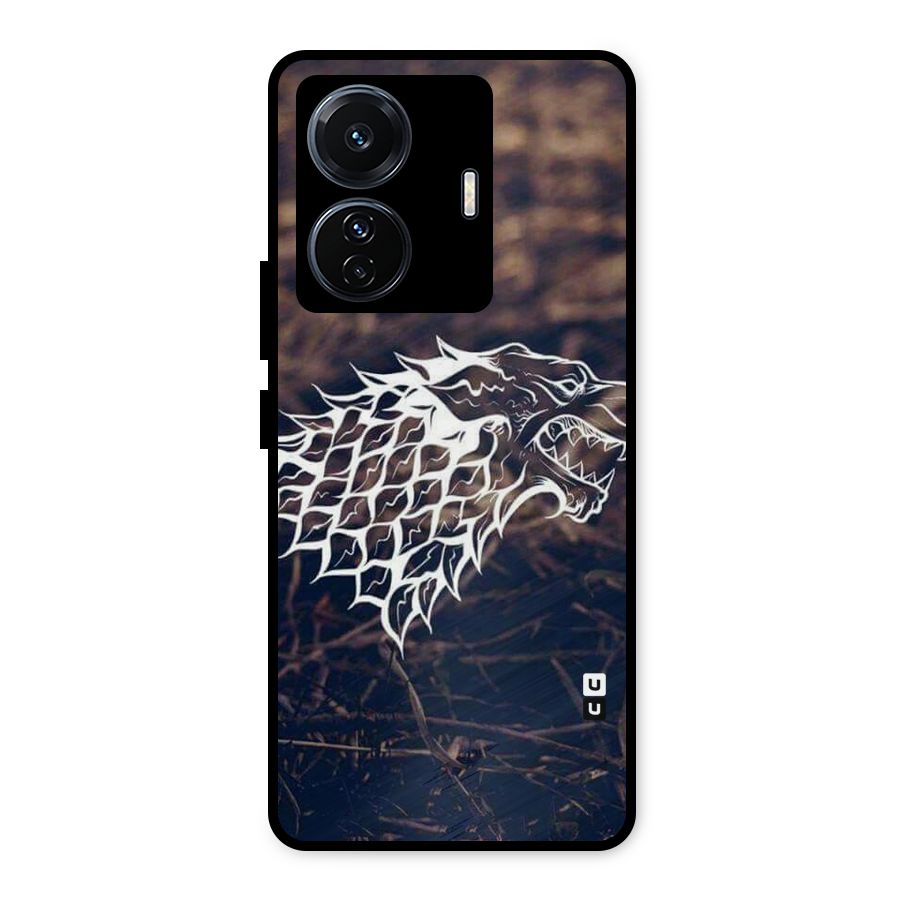 Wolf In White Metal Back Case for iQOO Z6
