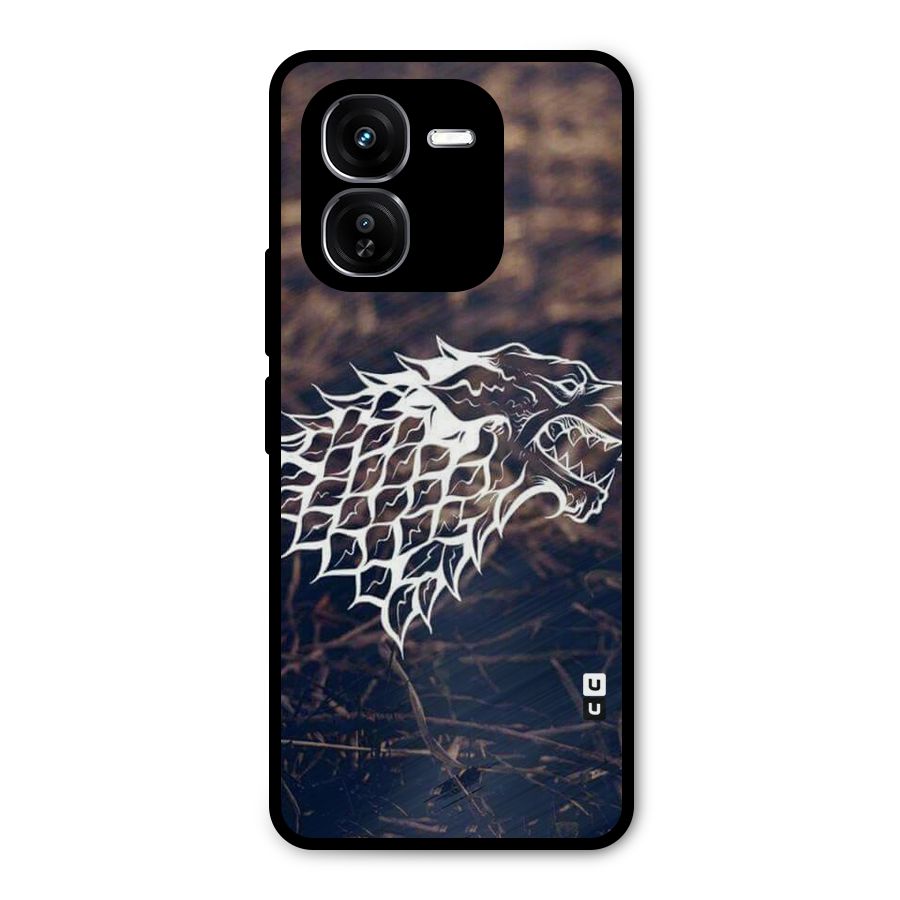 Wolf In White Metal Back Case for iQOO Z9x