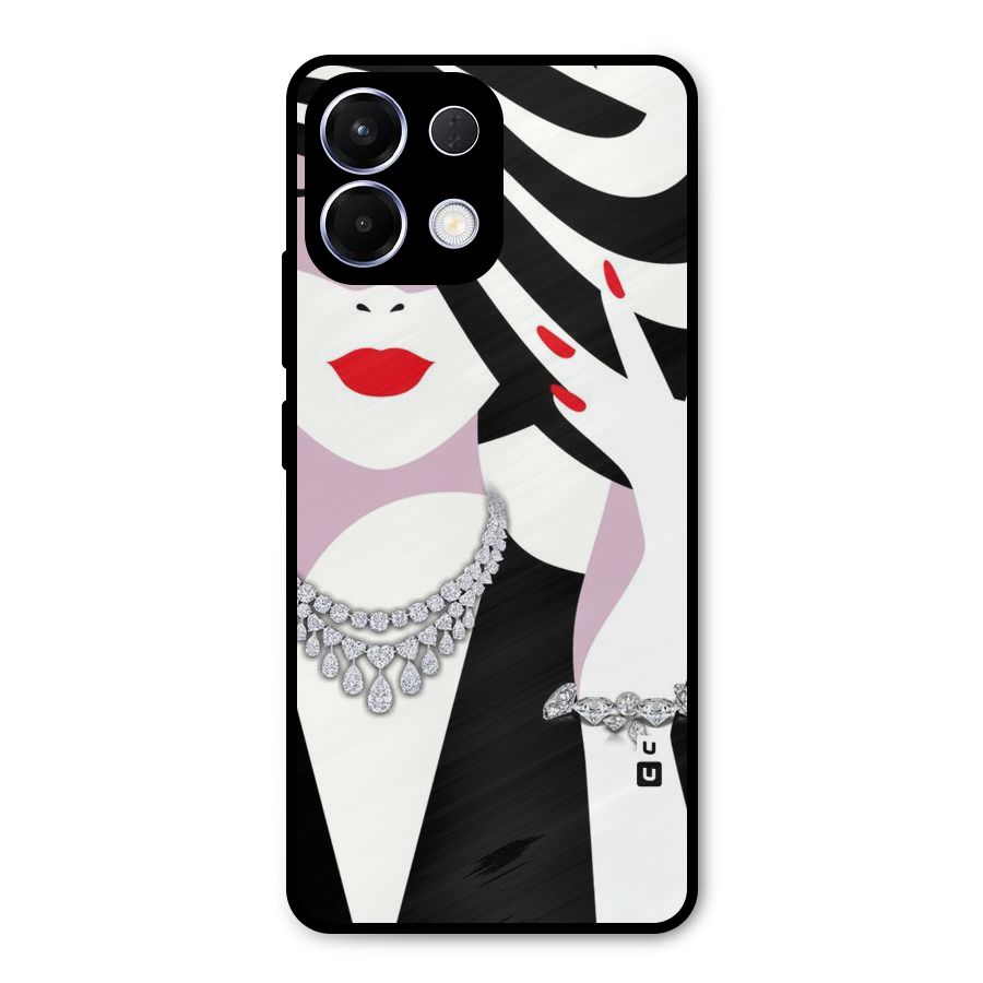 Women Beauty Metal Back Case for Oppo K13