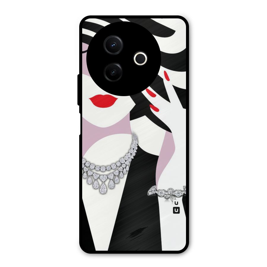 Women Beauty Metal Back Case for Vivo Y39