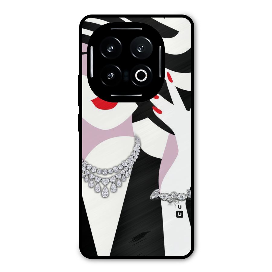 Women Beauty Metal Back Case for iQOO 13