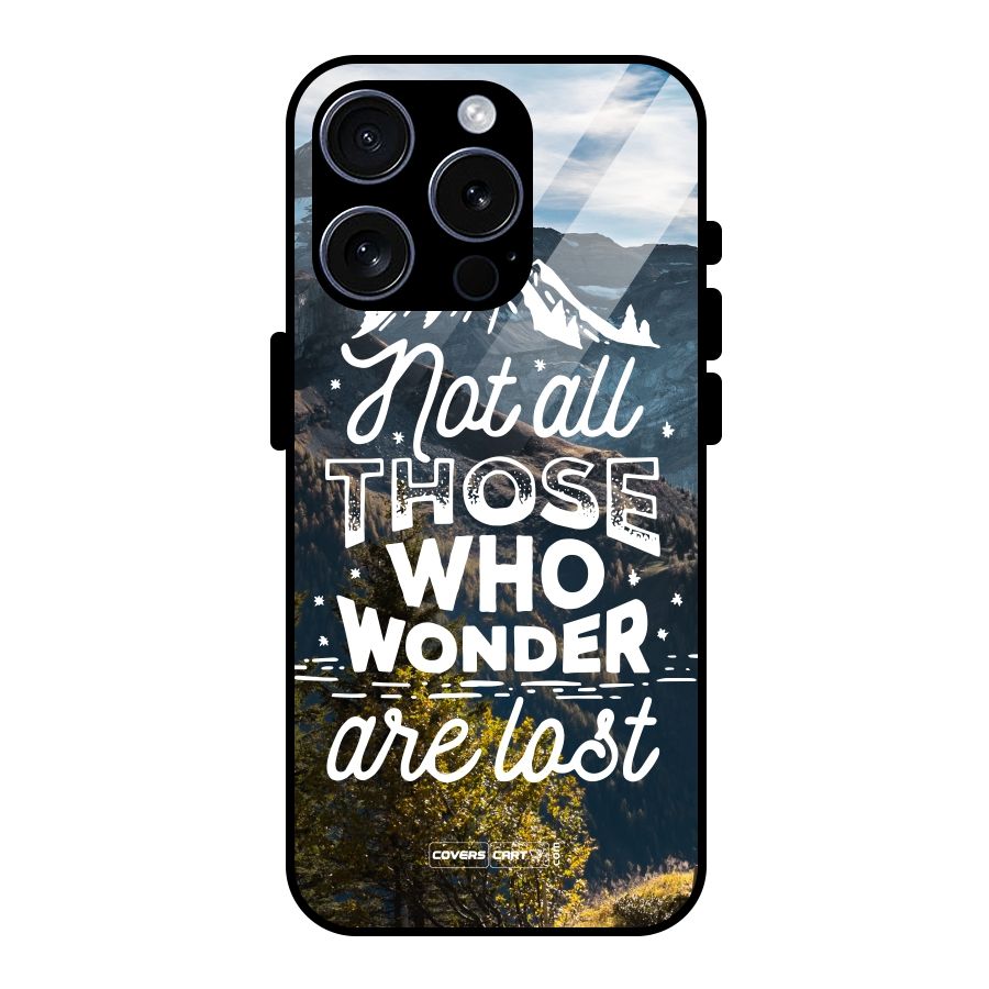 Wonder Lost Glass Back Case for iPhone 15 Pro
