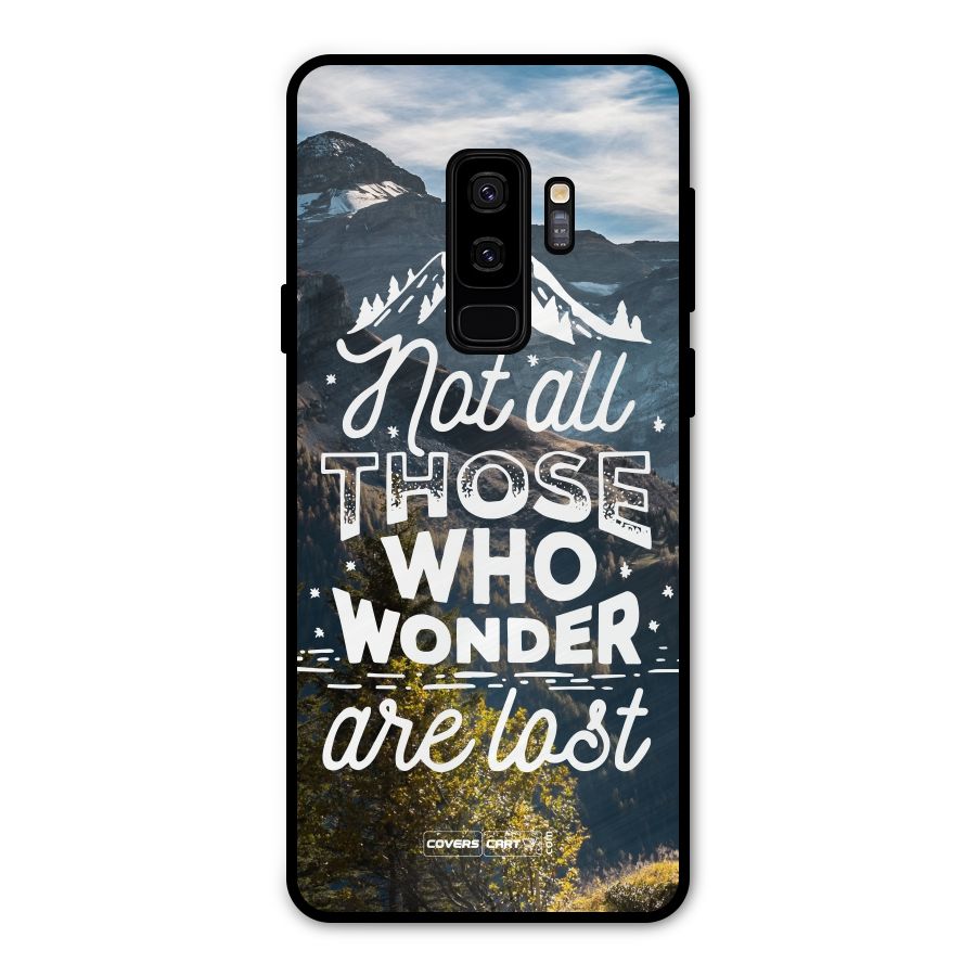 Wonder Lost Metal Back Case for Galaxy S9 Plus