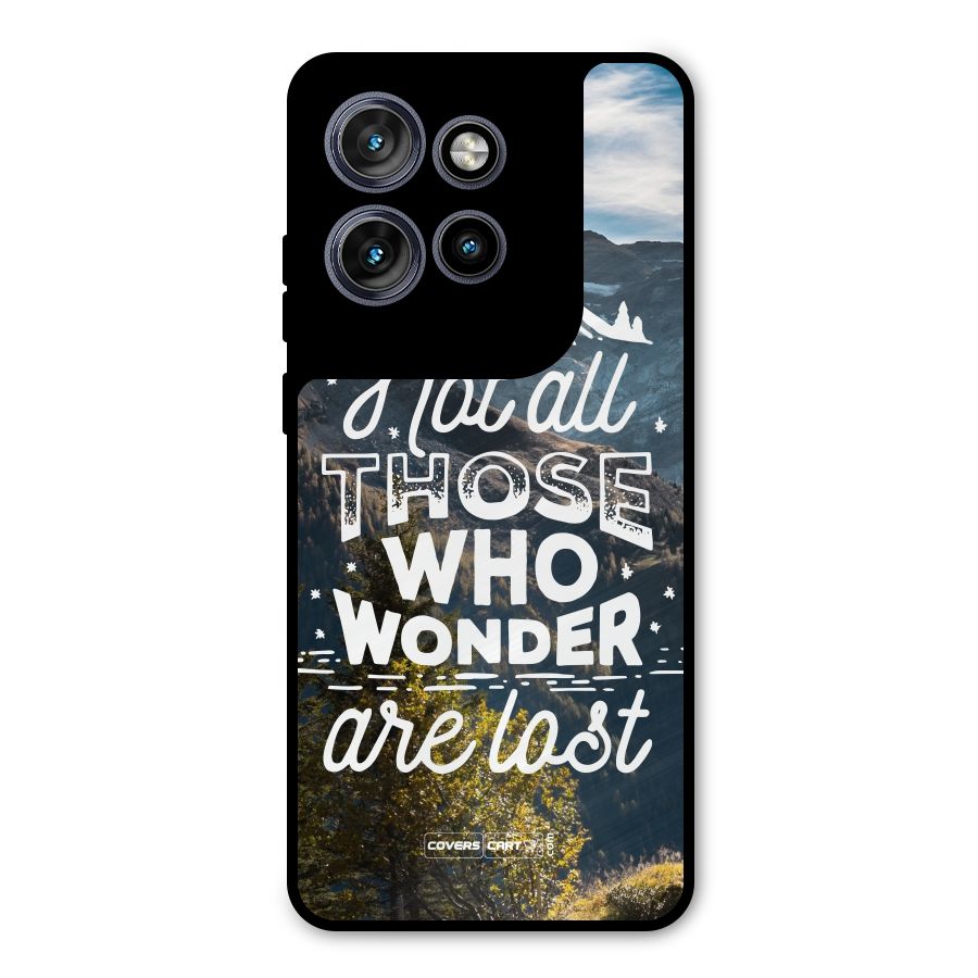 Wonder Lost Metal Back Case for Motorola Edge 50 Neo