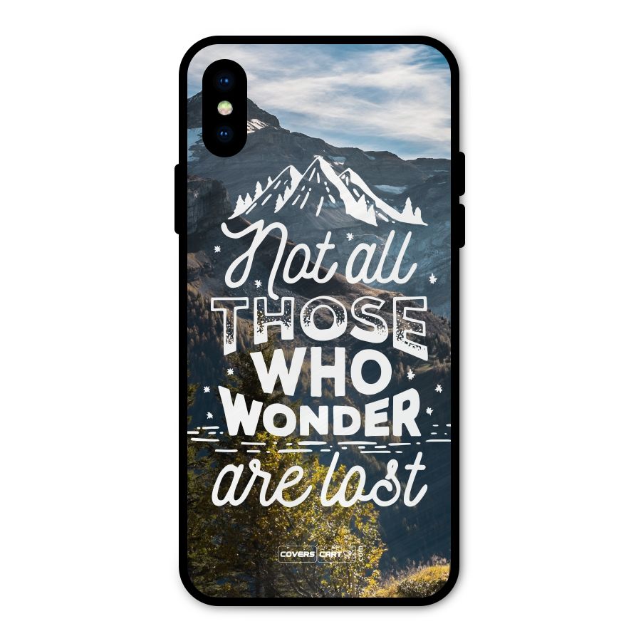 Wonder Lost Metal Back Case for iPhone X