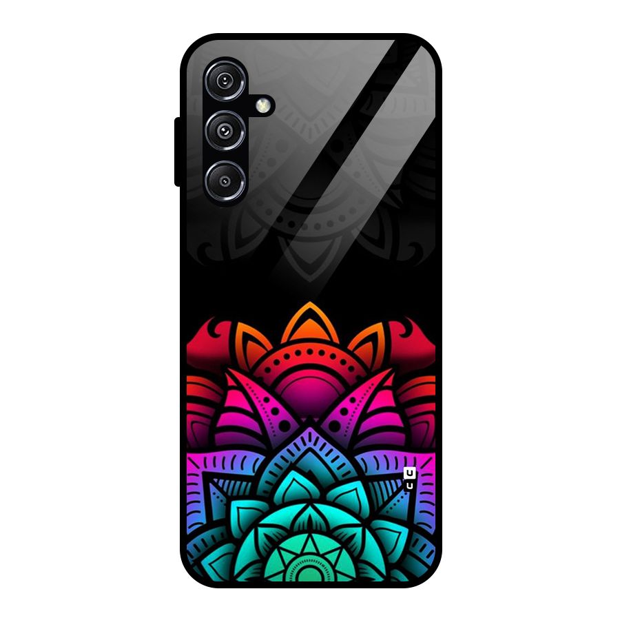 Wonderful Floral Glass Back Case for Galaxy M34 5G