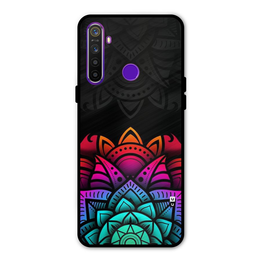 Wonderful Floral Glass Back Case for Realme 5s
