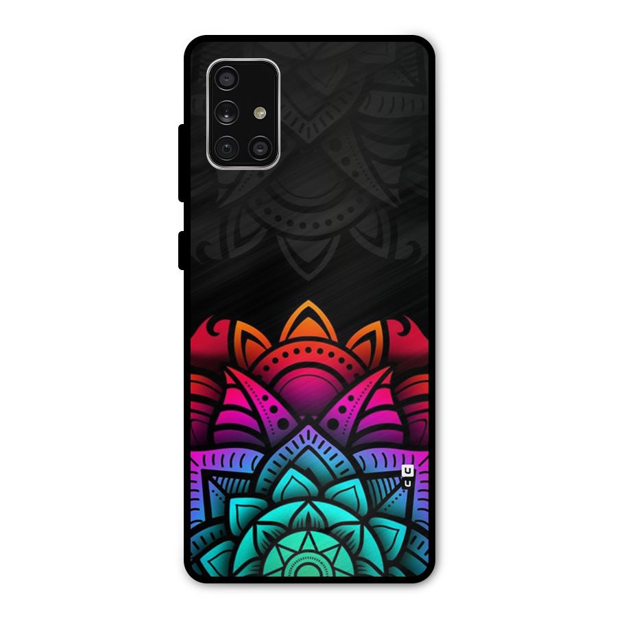 Wonderful Floral Metal Back Case for Galaxy A71