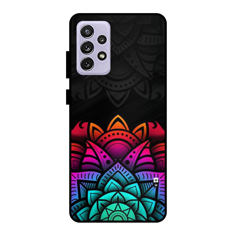 Wonderful Floral Metal Back Case for Galaxy A72