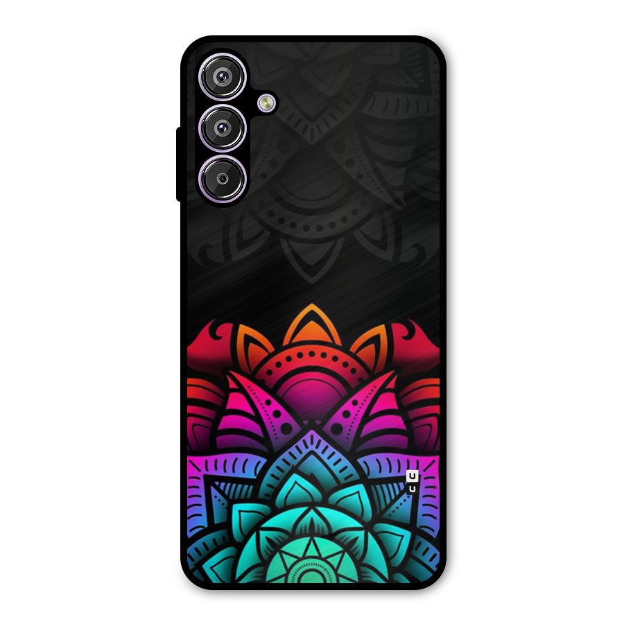 Wonderful Floral Metal Back Case for Galaxy F15