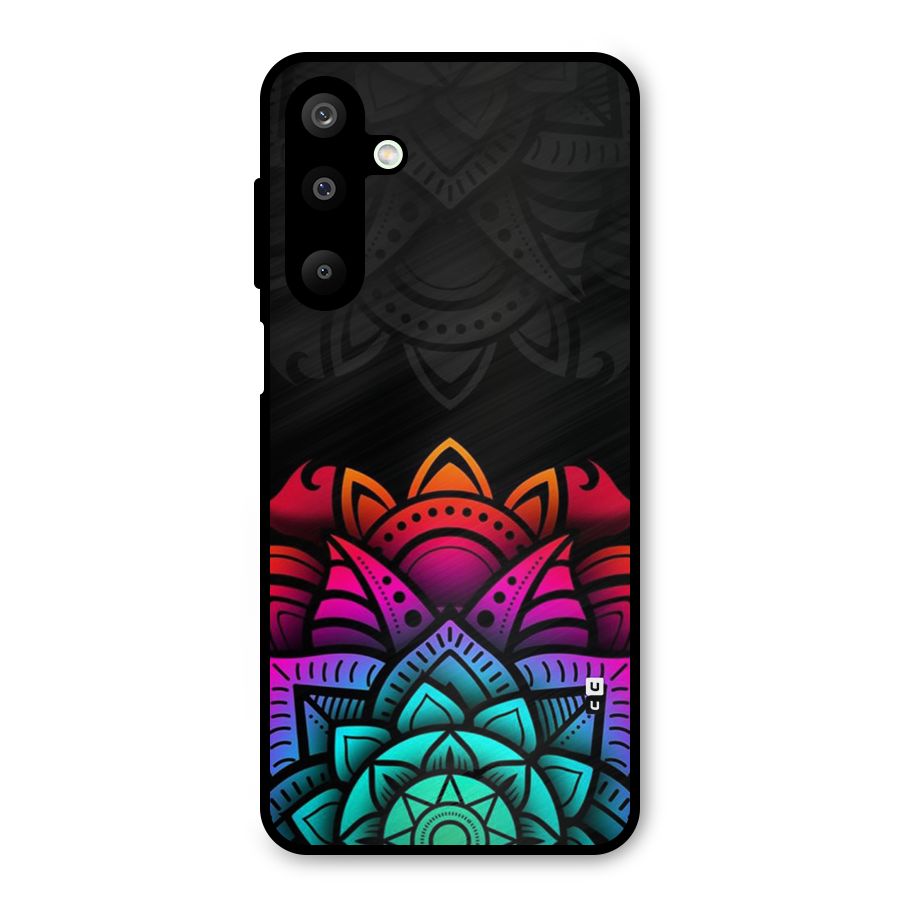 Wonderful Floral Metal Back Case for Galaxy M16
