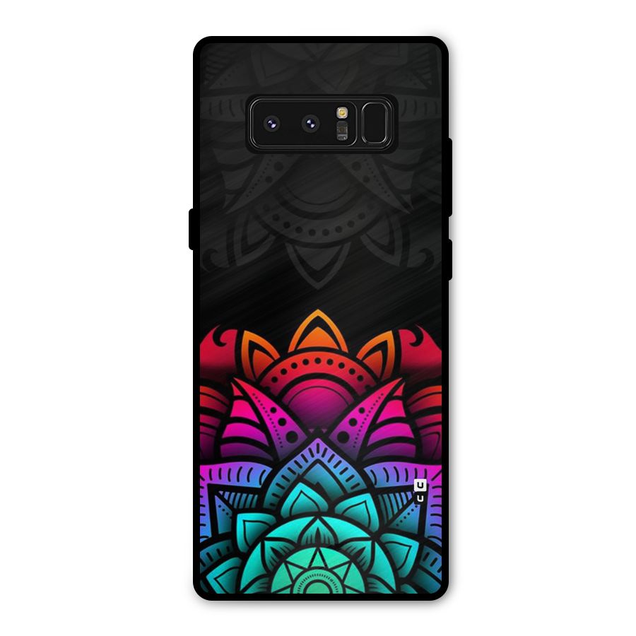 Wonderful Floral Metal Back Case for Galaxy Note 8