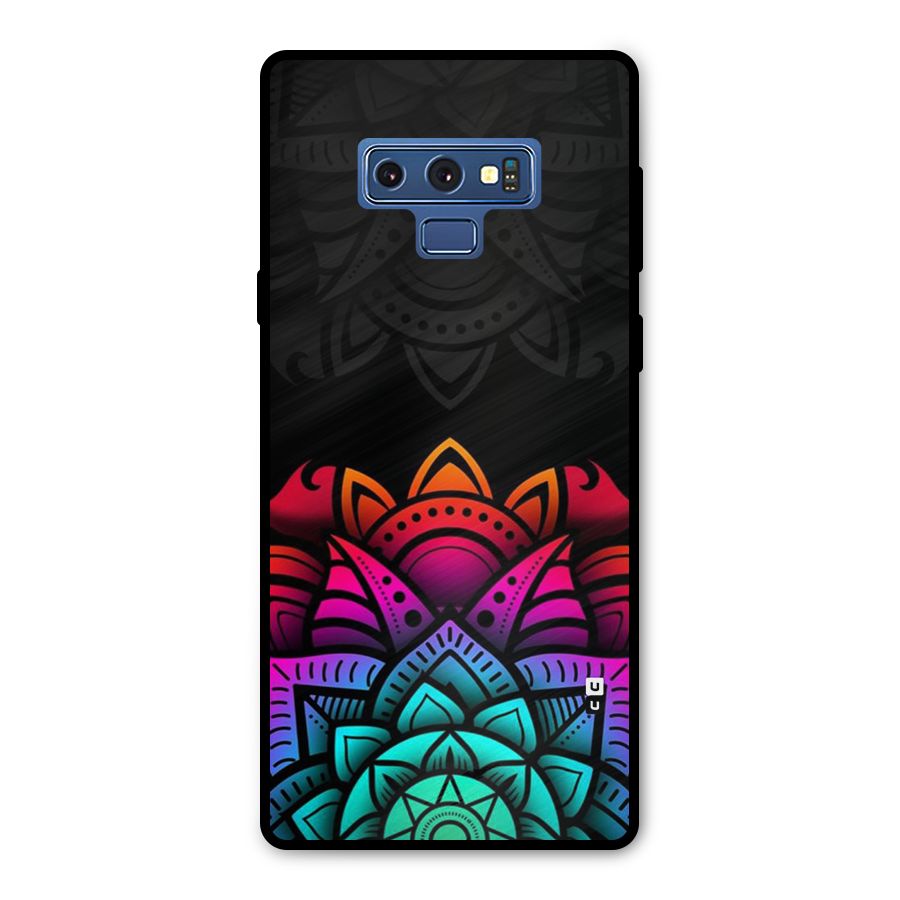 Wonderful Floral Metal Back Case for Galaxy Note 9