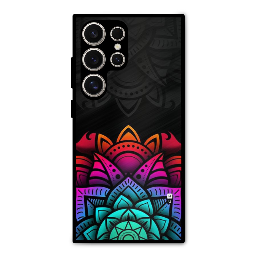 Wonderful Floral Metal Back Case for Galaxy S24 Ultra