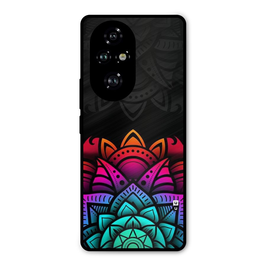 Wonderful Floral Metal Back Case for Honor 200 Pro