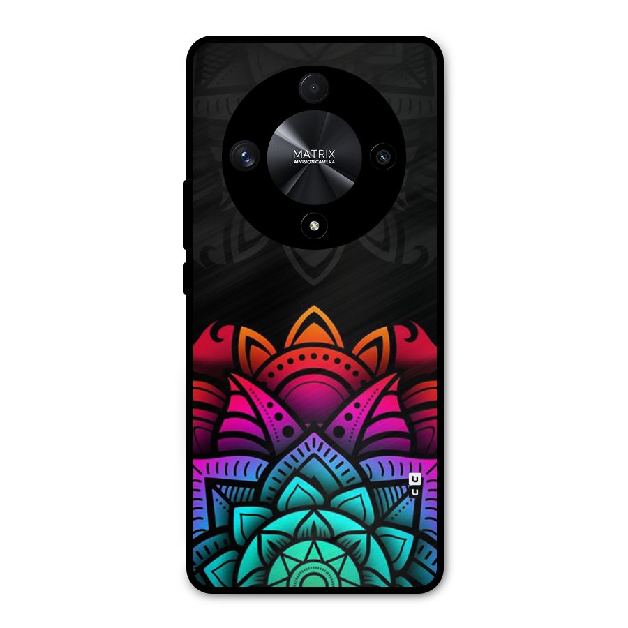 Wonderful Floral Metal Back Case for Honor X9b