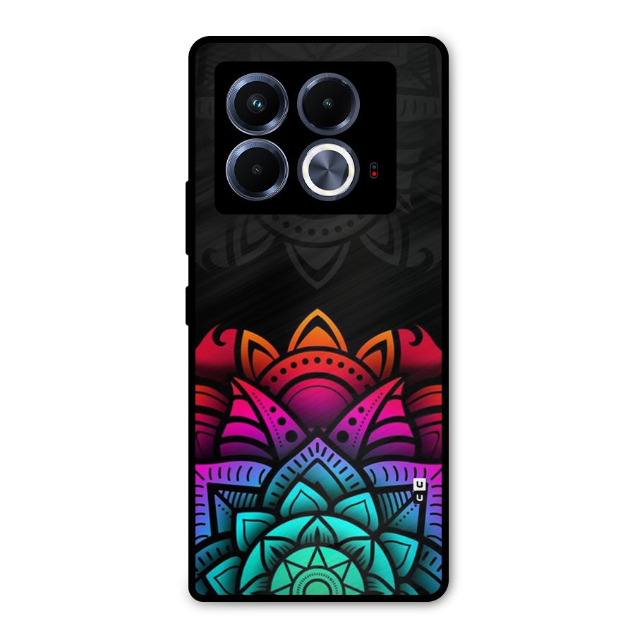 Wonderful Floral Metal Back Case for Infinix Note 40 5G
