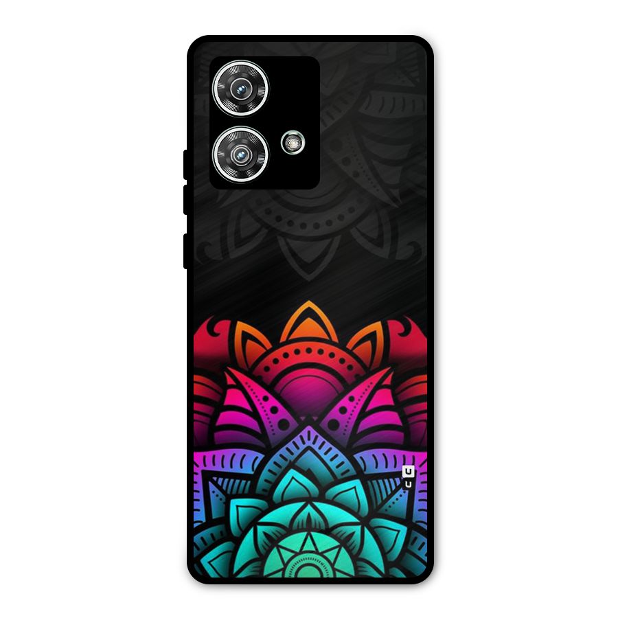 Wonderful Floral Metal Back Case for Motorola Edge 40 Neo